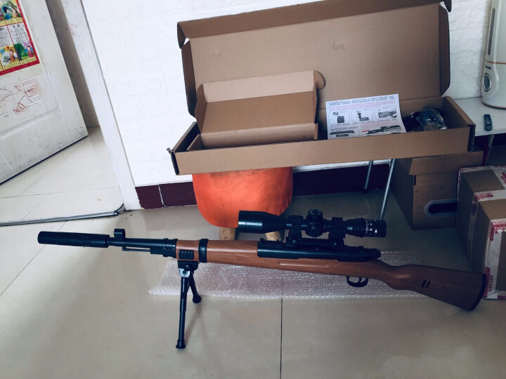 AWM M416儿童水蛋玩具枪 98K八倍镜下供弹手动AWM巴雷特抛弹壳可发射水弹水晶弹软弹吃鸡同款 98K手动96CM怎么样，好用吗，口碑，心得，评价，试用报,第6张