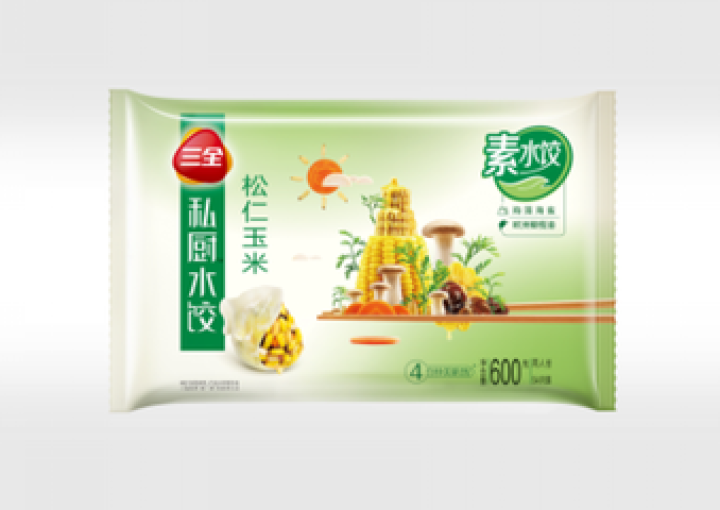 三全 速冻水饺 私厨素水饺 松仁玉米 600g 54只怎么样，好用吗，口碑，心得，评价，试用报告,第4张