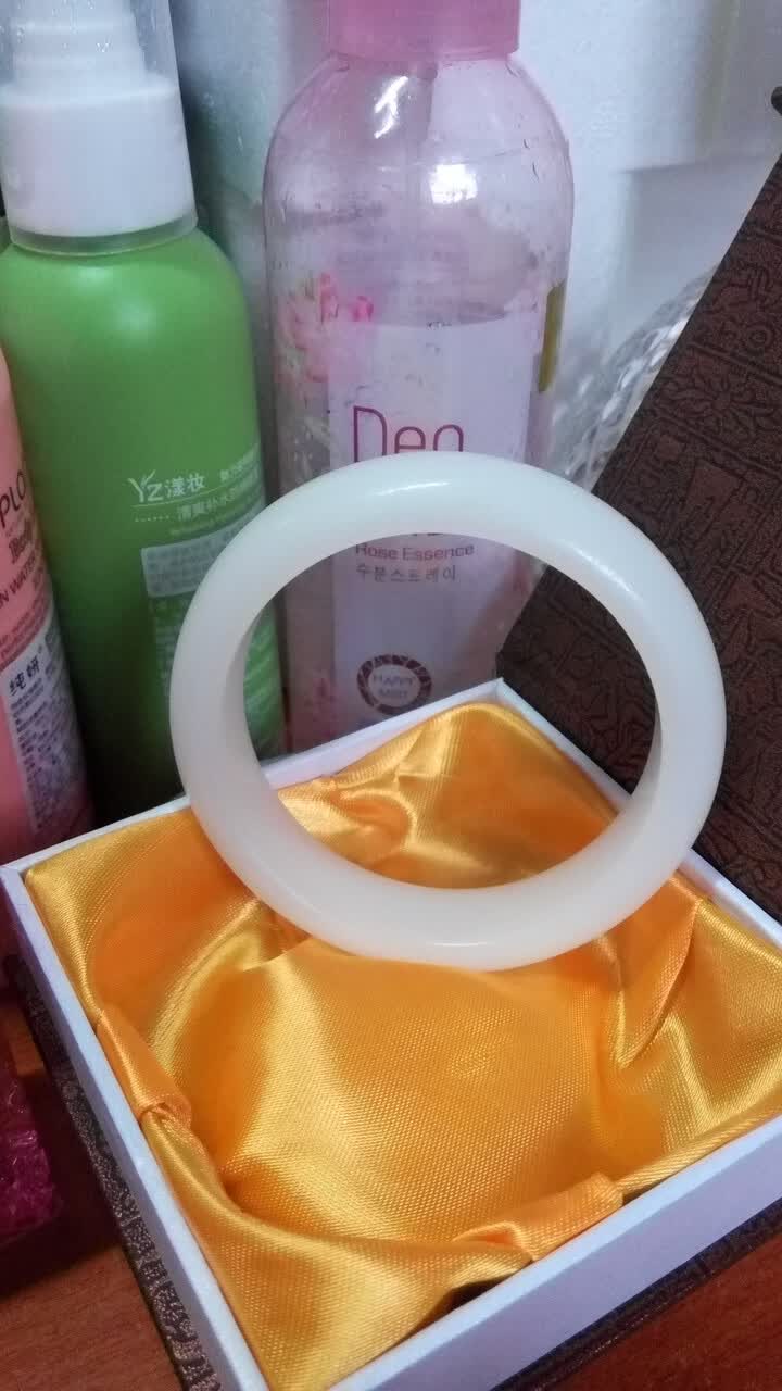 玉至福晋 白玉女士手镯天然方解石玉手镯 60mm-61mm怎么样,好用吗