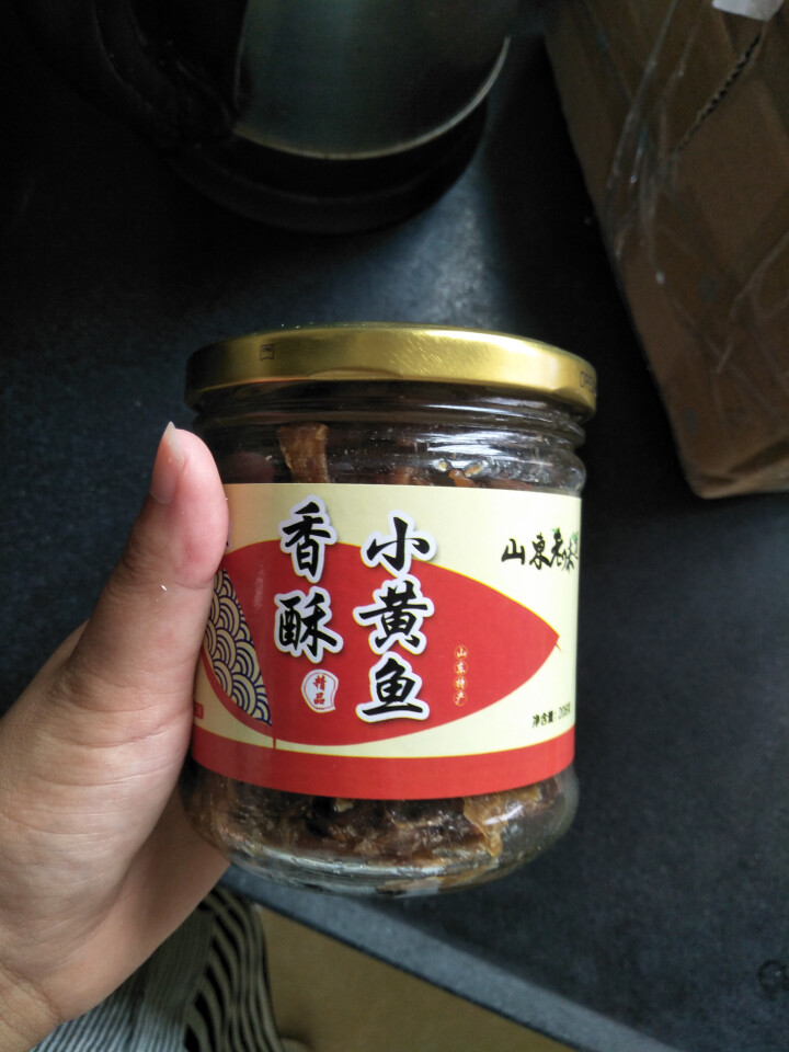 沙沫 即食小黄鱼208g 玻璃瓶装 零食黄花鱼海鲜罐头怎么样，好用吗，口碑，心得，评价，试用报告,第4张