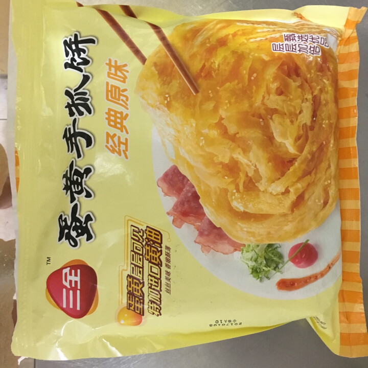 三全 蛋黄手抓饼 经典原味 800g （10片）怎么样，好用吗，口碑，心得，评价，试用报告,第2张