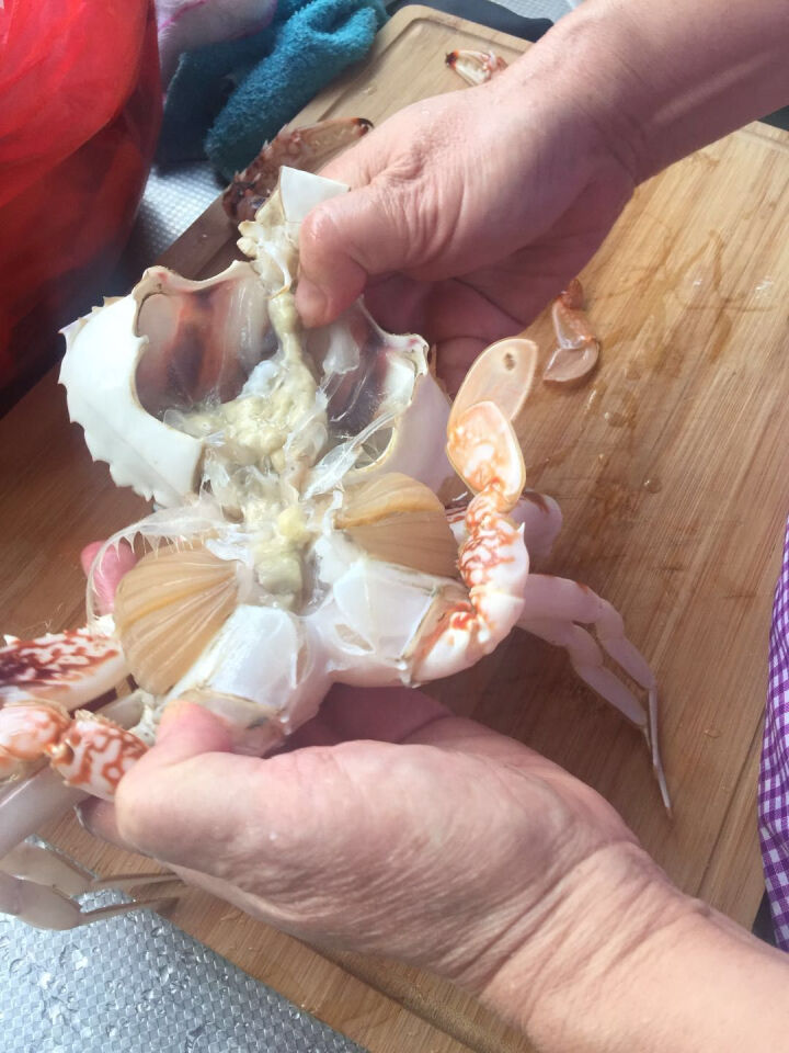 骤到 非冷冻 东海海捕新鲜野生花蟹  袋装  海鲜水产 500g 2只装怎么样，好用吗，口碑，心得，评价，试用报告,第7张