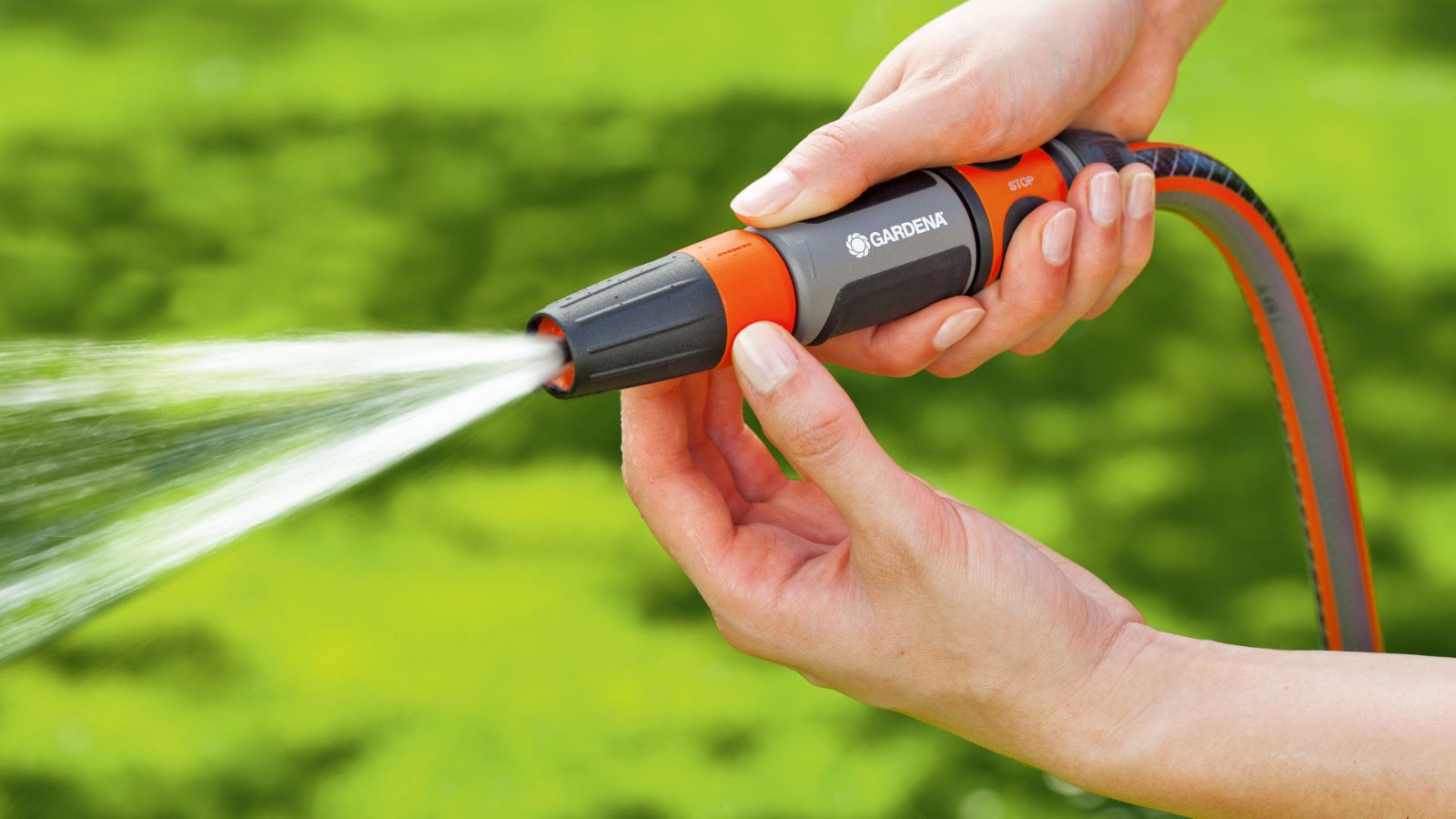 德国进口嘉丁拿花园浇花喷头淋花高压洗车水枪家用园艺浇水神器浇菜