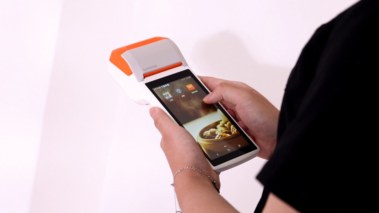 sunmi商米q宝智能点餐手持收银机美团饿了么外卖接单排队叫号自动接单